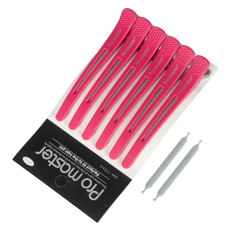 Kẹp Vịt Pro Master Hồng Vỉ 6 Cây