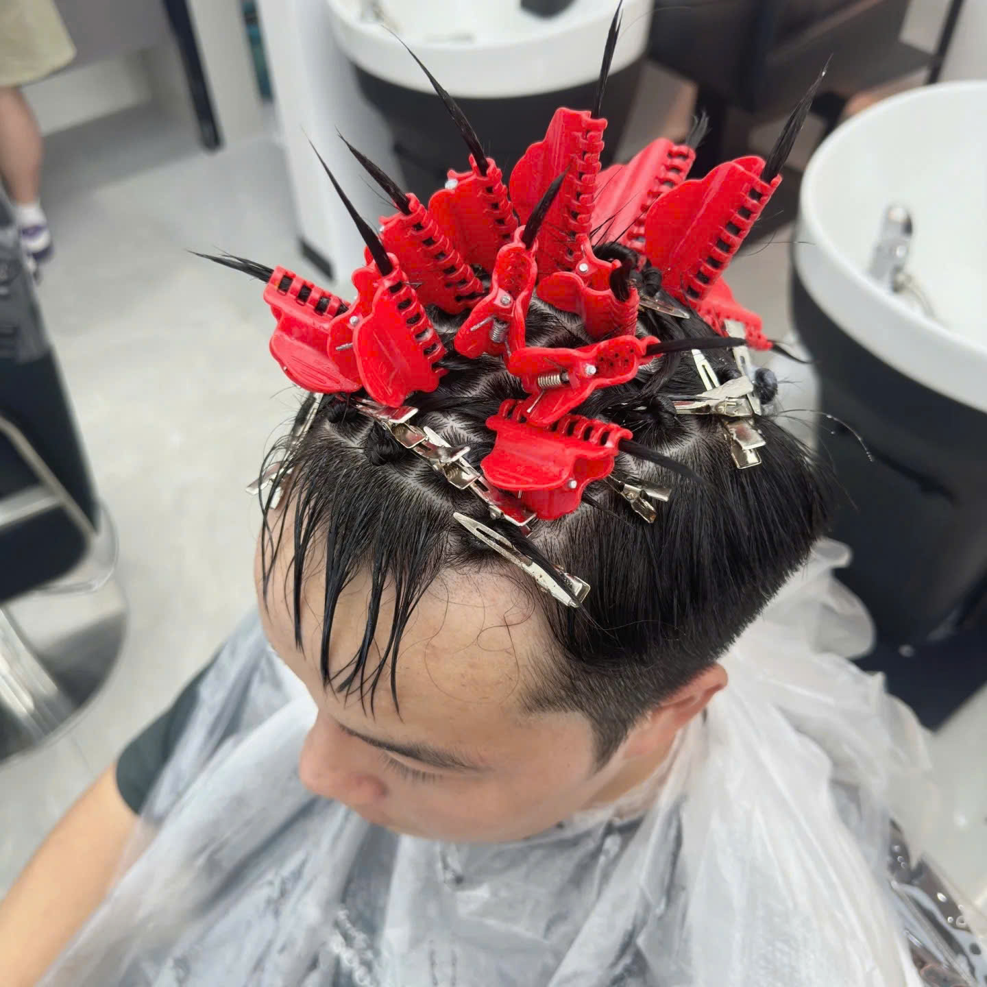 Kẹp Uốn Tóc Phồng Chân Kẹp Đa Năng