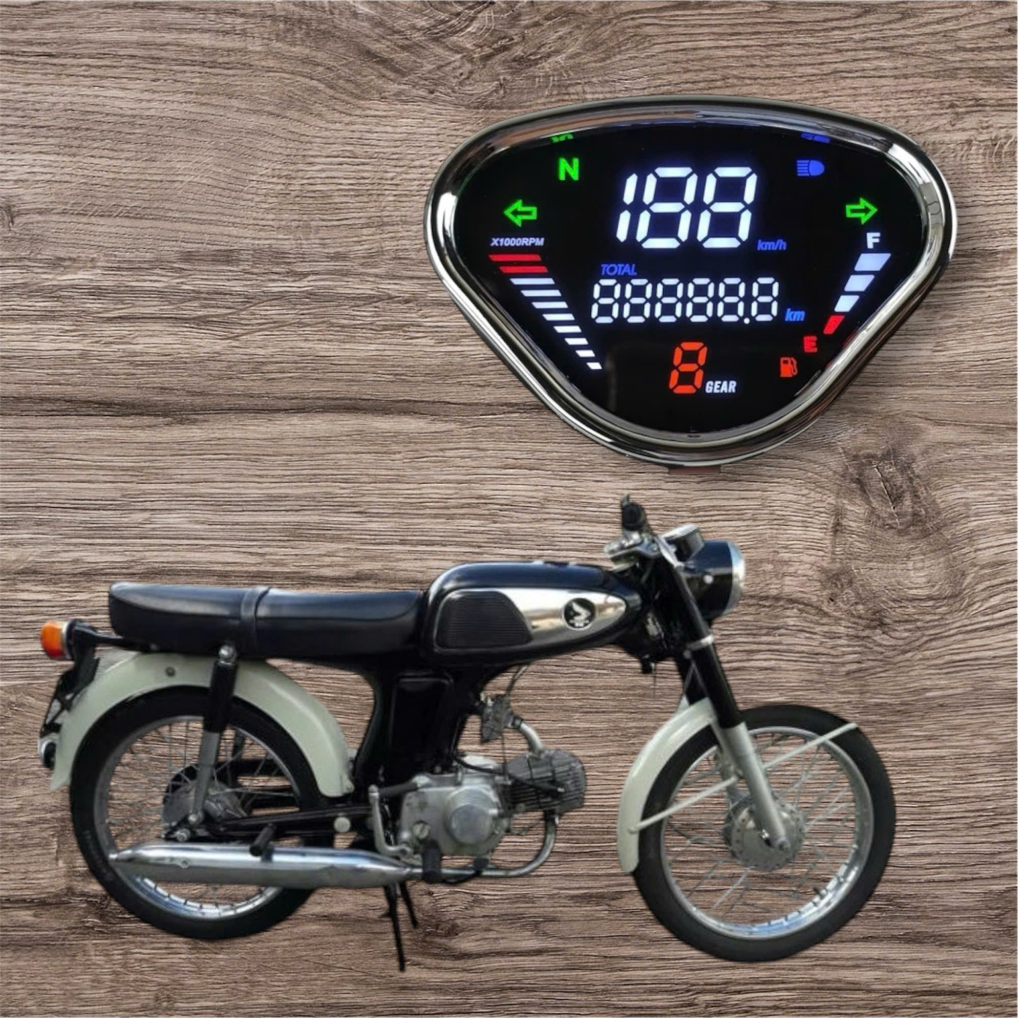 Đồng Hồ Xe Máy Led CHALY, DAX, 67