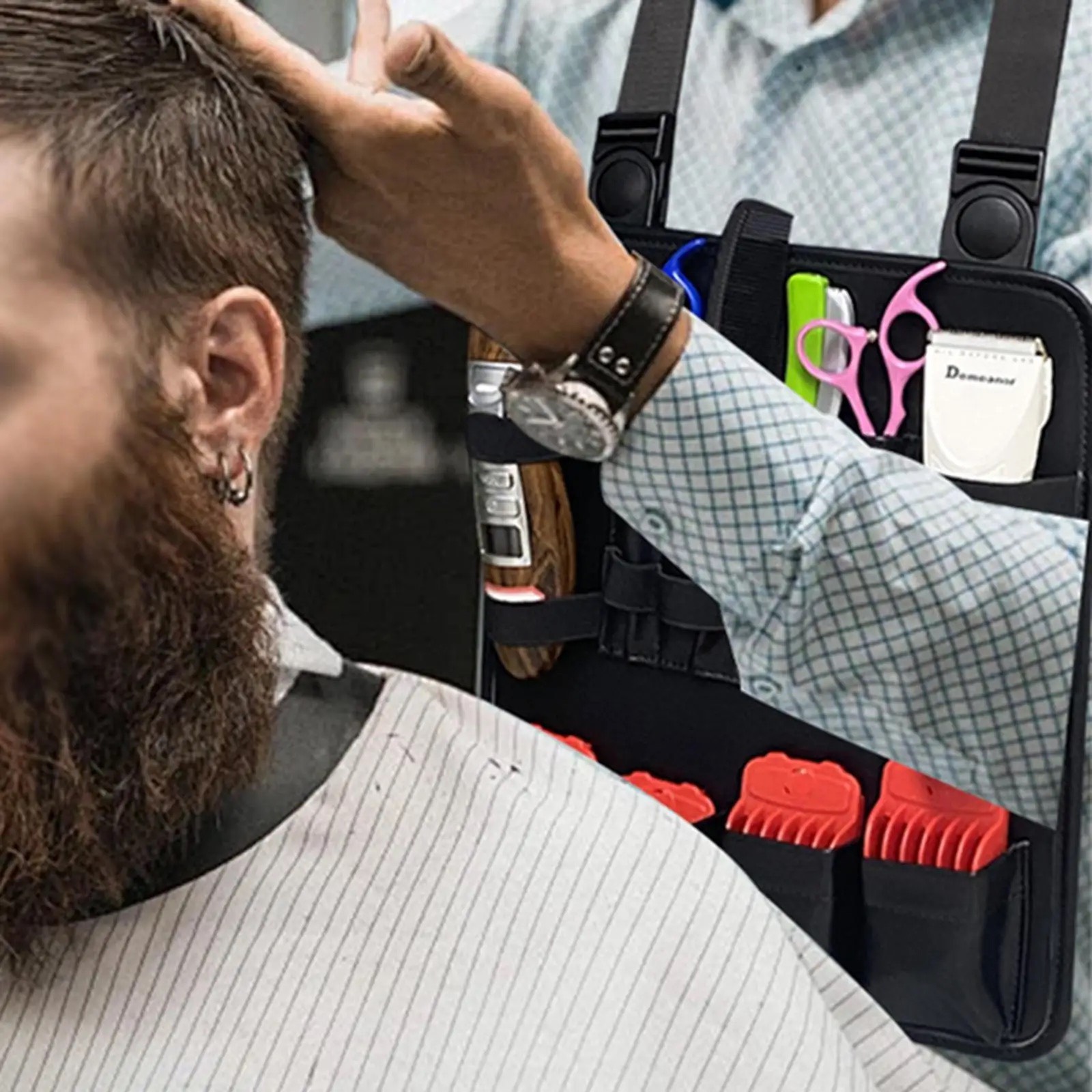 Túi Đựng Dụng Cụ Cắt Tóc Đeo Trước Ngực