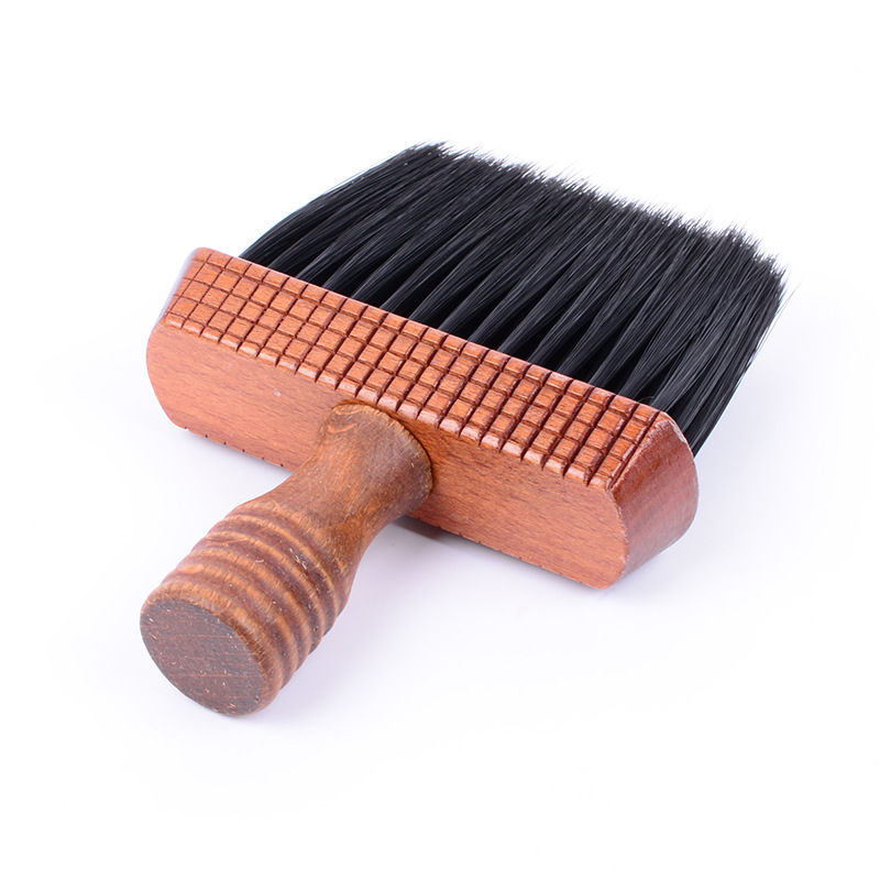Cọ Phủi Tóc Mềm Mại Màu Đen Cán Gỗ