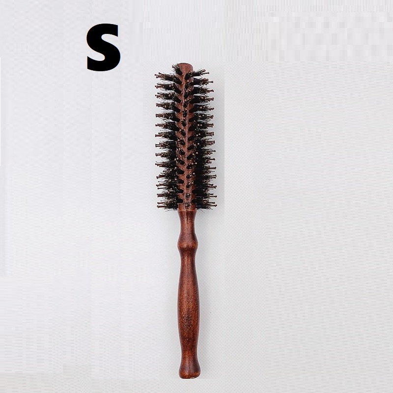 Lược Tròn Sấy Tóc Cán Gỗ