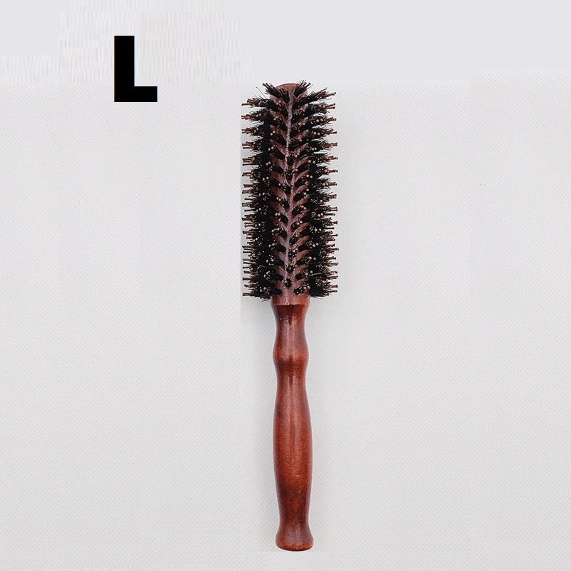 Lược Tròn Sấy Tóc Cán Gỗ