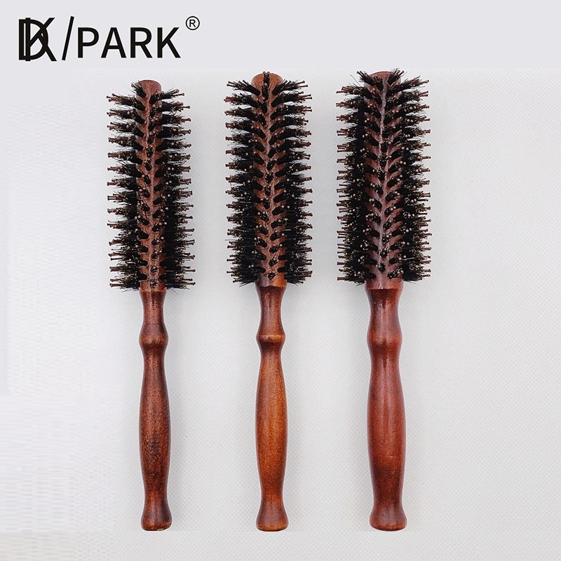 Lược Tròn Sấy Tóc Cán Gỗ