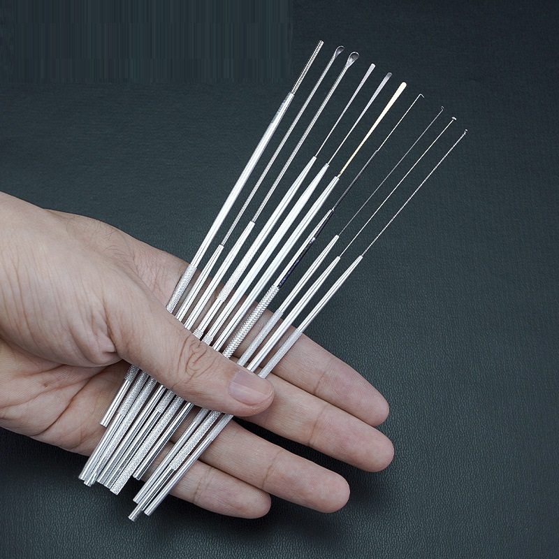 Bộ Ráy Tai 8 Món Inox Dành Cho Thợ