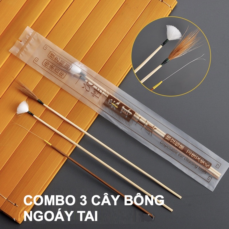 COMBO 3 Cây Bông Xe Lỗ Tai
