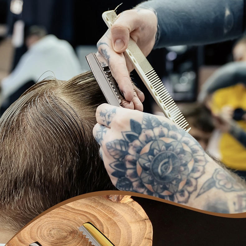 Dao Rọc Tóc Cán Gỗ