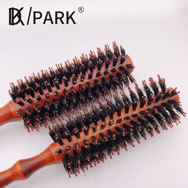 Lược Tròn Sấy Tóc Cán Gỗ