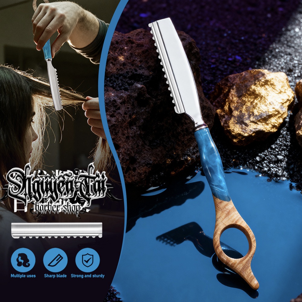 Dao Rọc Tóc Cán Gỗ