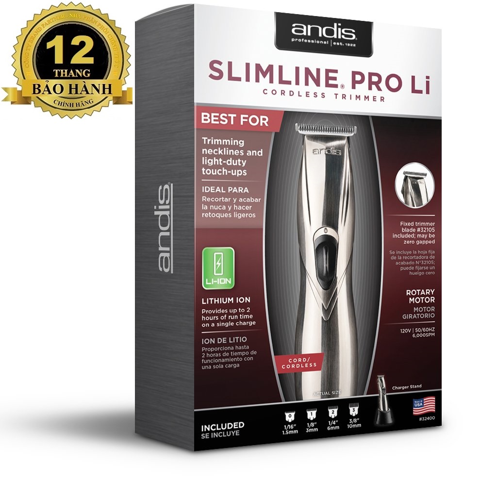 Tông Đơ cạo Viền Andis Slimline Pro Li