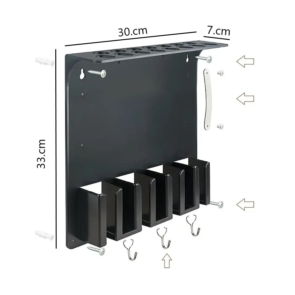 Khay Nhựa Đựng Đồ Nghề Cắt Tóc Treo Tường