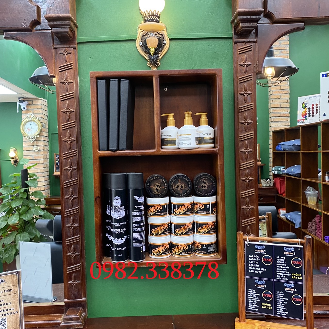 Kệ Gỗ Đựng Wax Sáp