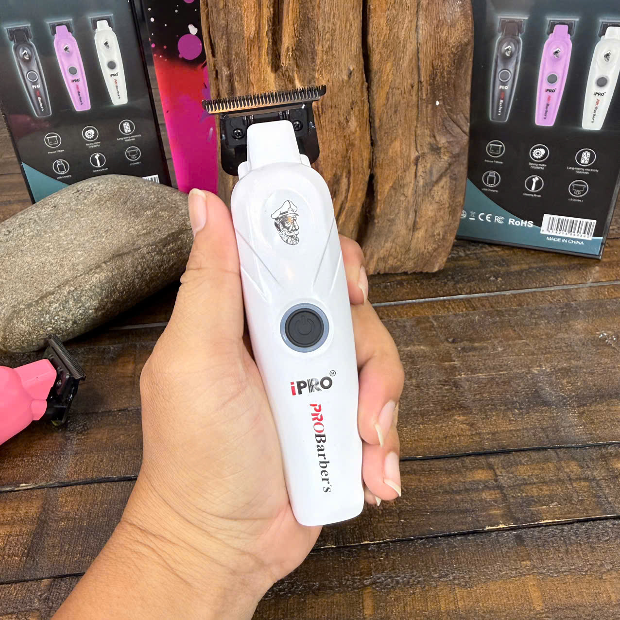 Tông Đơ Cạo Viền Ipro Probarbers S1082 Đã Canh Chỉnh Lưỡi OK