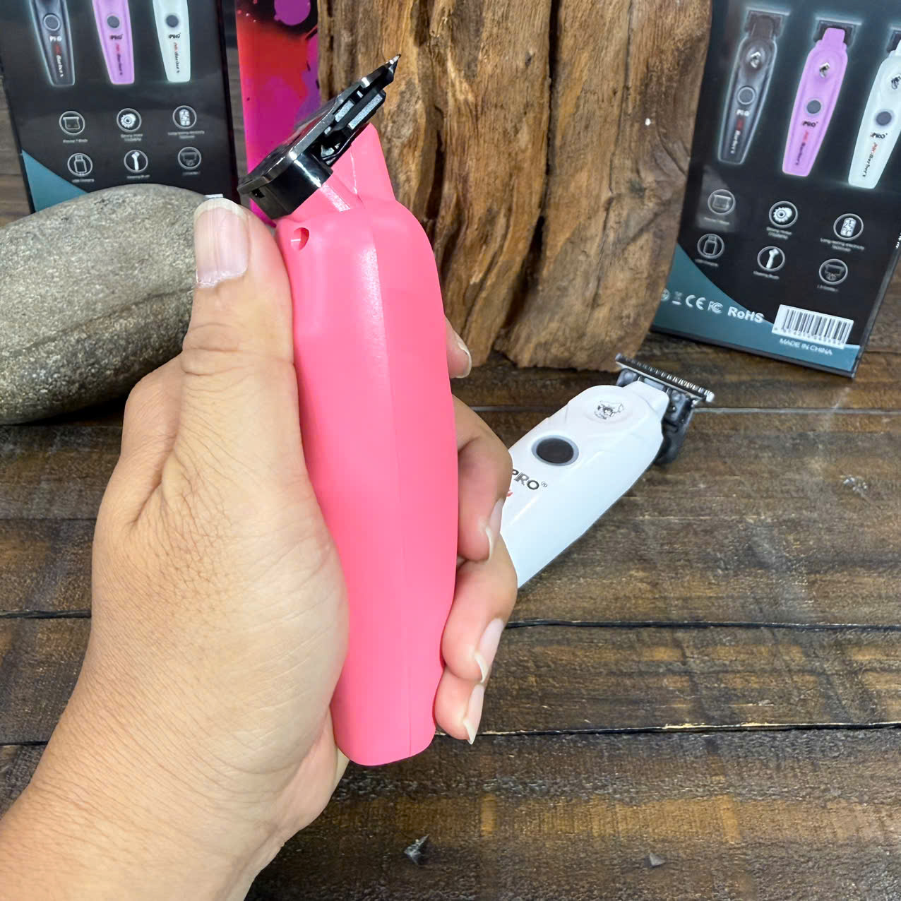 Tông Đơ Cạo Viền Ipro Probarbers S1082 Đã Canh Chỉnh Lưỡi OK