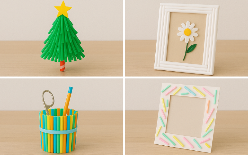 10+ Cách tái chế ống hút nhựa độc đáo, dễ làm tại nhà