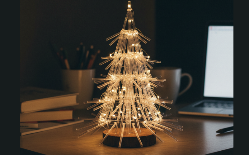 Bật mí cách làm cây thông Noel từ ống hút nhựa đẹp, dễ làm tại nhà