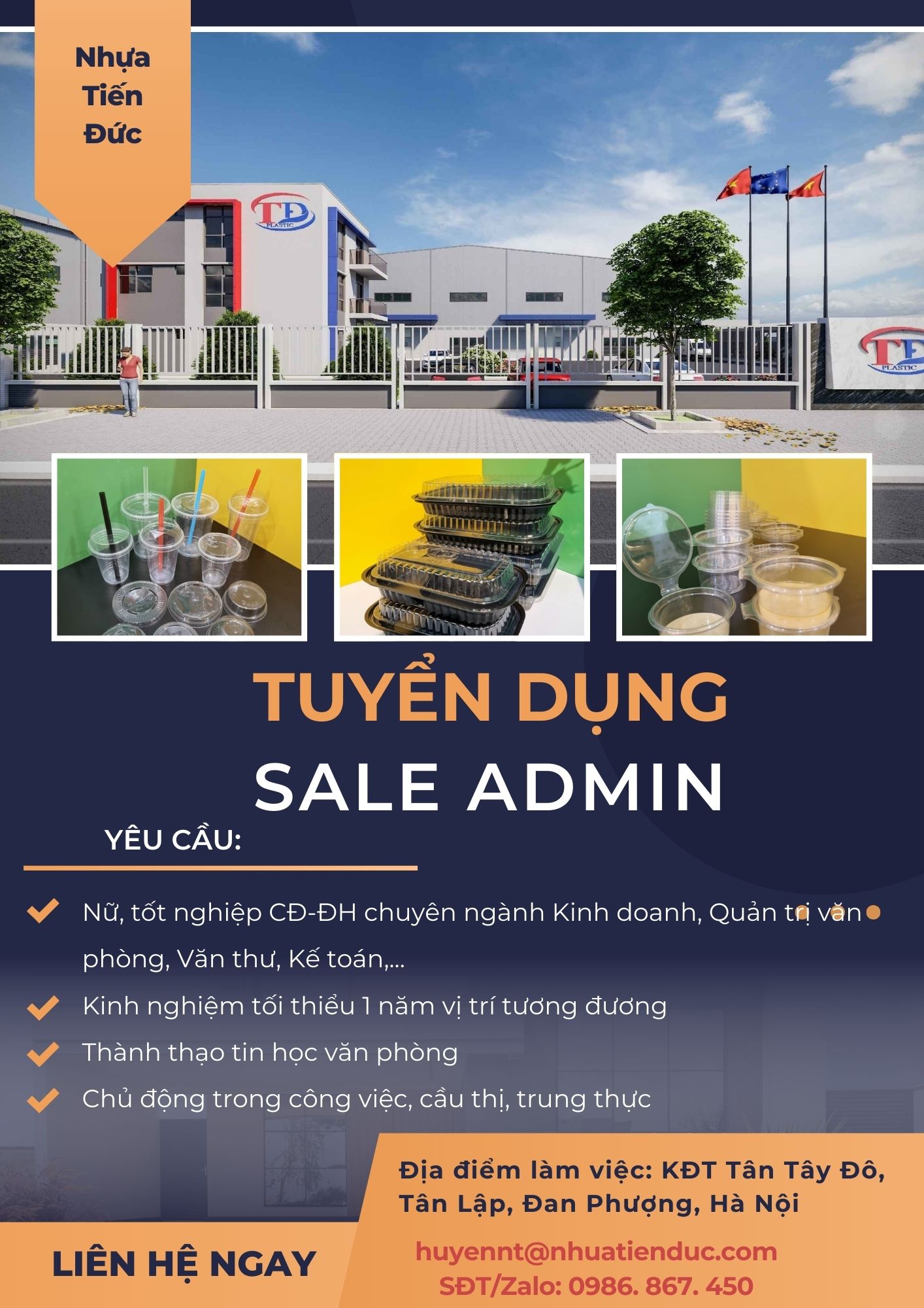 Tuyển dụng Sale Admin