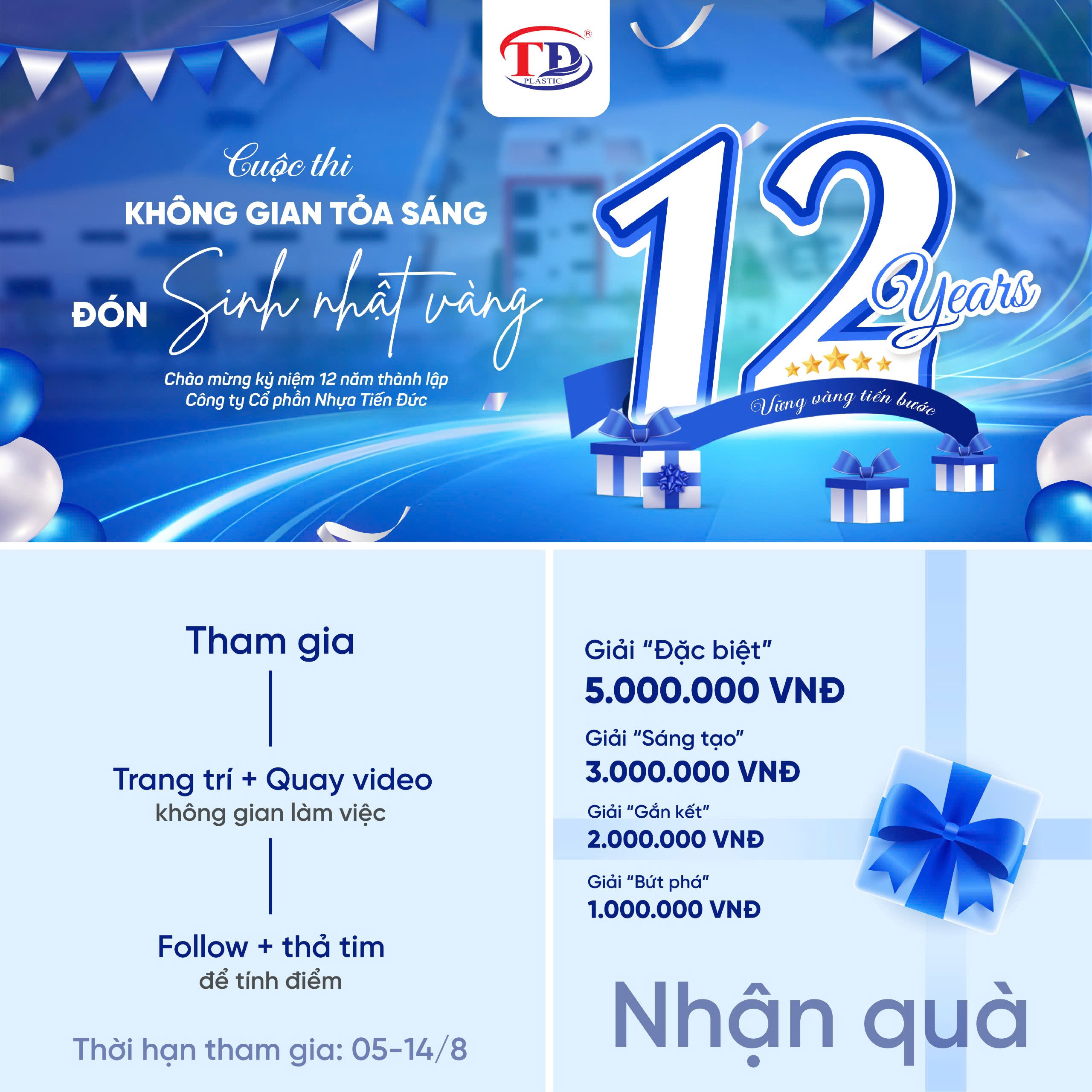 PHÁT ĐỘNG CUỘC THI TRANG TRÍ. KHÔNG GIAN TỎA SÁNG – ĐÓN SINH NHẬT VÀNG