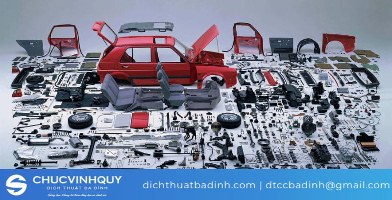 Chi tiết các bộ phận của một chiếc ô tô 