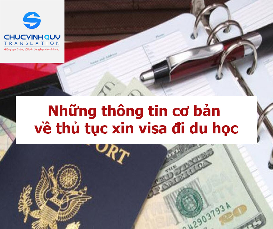 Thủ tục xin visa đi du học cơ bản nhất