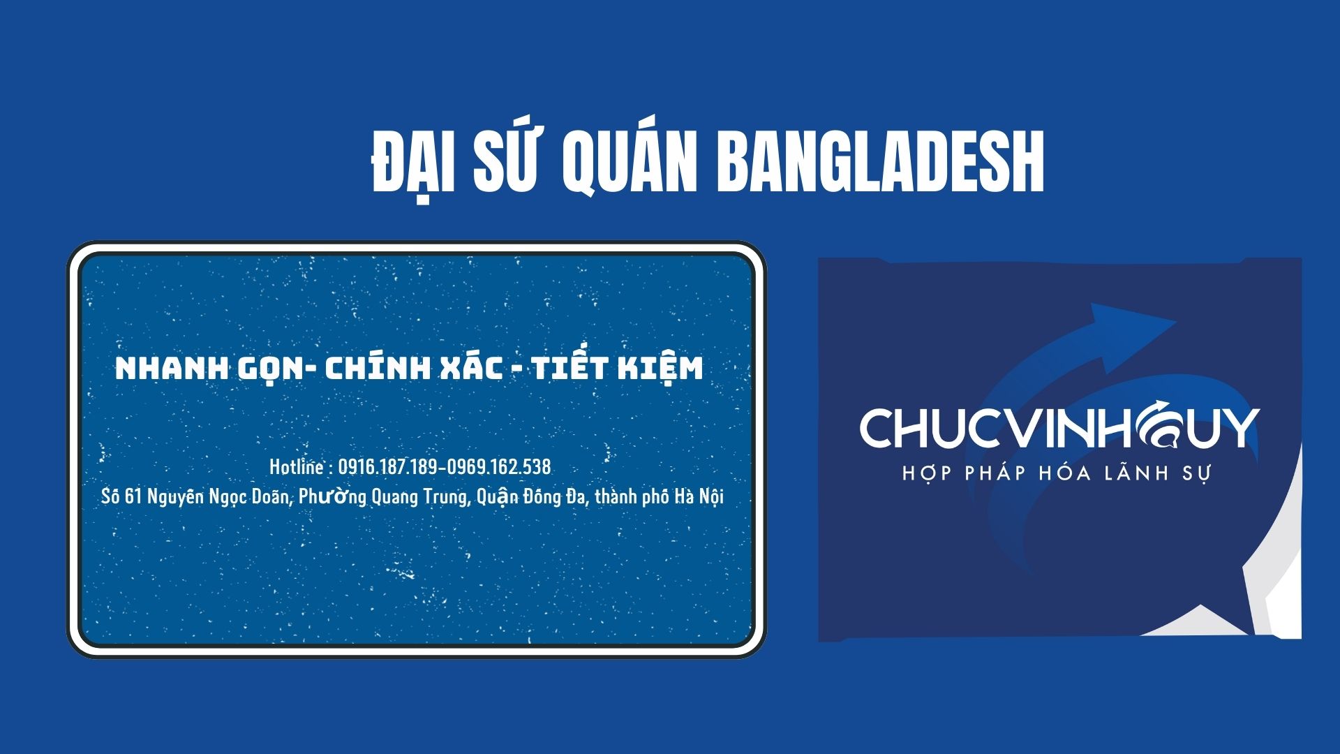 Hợp pháp hóa lãnh sự Bangladesh tại Hà Nội và toàn quốc