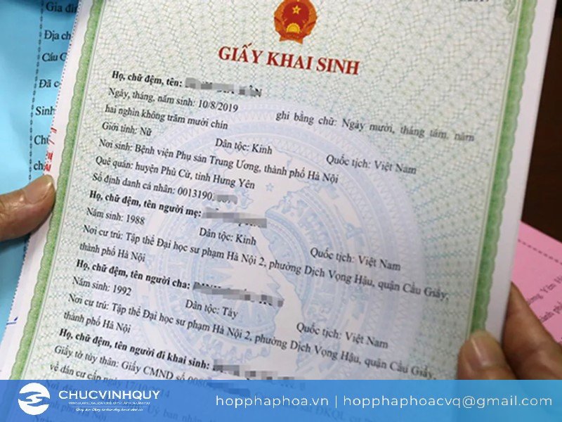 Hợp pháp hóa lãnh sự giấy khai sinh tại Hà Nội