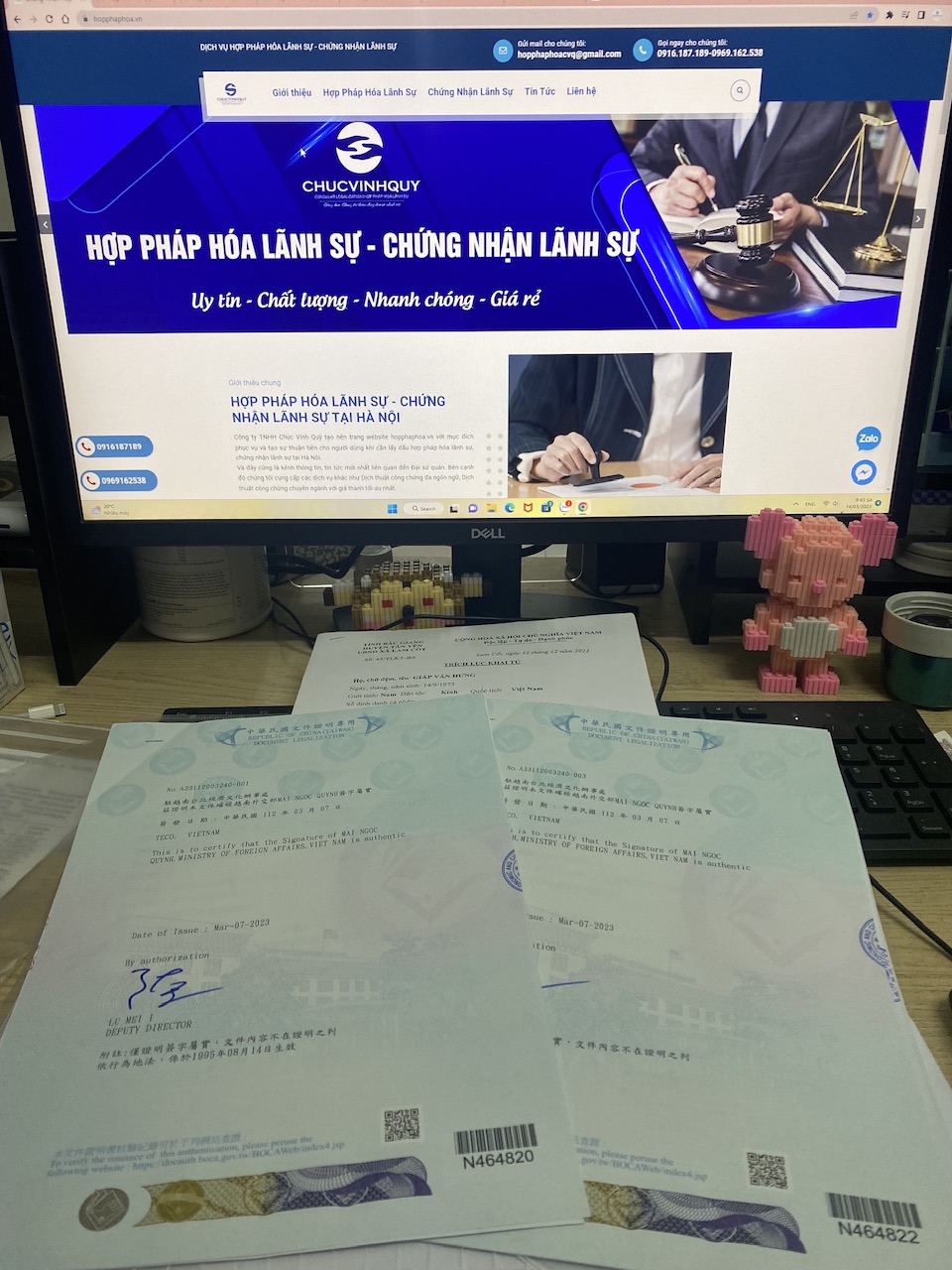 Mẫu tem Văn phòng Kinh tế Văn hoá tại Đài Bắc