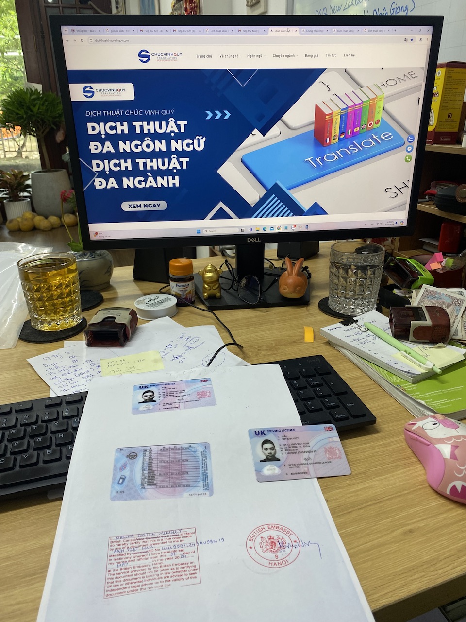 Hợp pháp hoá giấy phép lái xe do UK (Anh) cấp tại Việt Nam