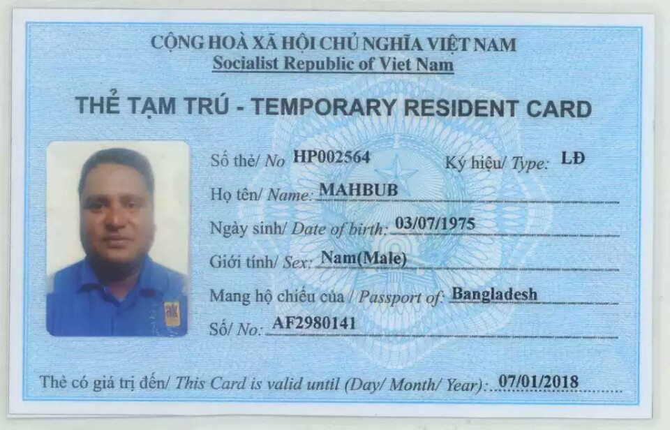 Dịch Vụ Làm Thẻ Tạm Trú Việt Nam Cho Người Nước Ngoài