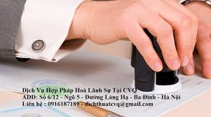 dịch vụ hợp pháp hoá lánh sự