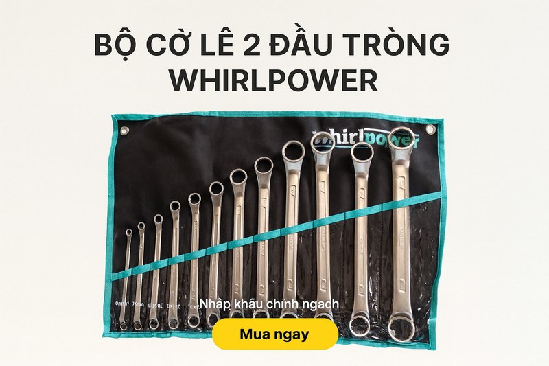 Bộ Cờ Lê 2 Đầu Tròng Whirlpower 124-TV01-0311 (11 Chi Tiết)