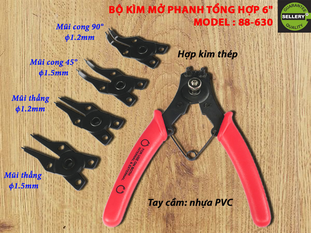 Bộ KÌM MỞ PHANH TỔNG HỢP 6" SELLERY 88-630