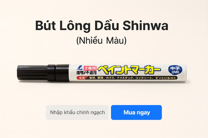 Bút Lông Dầu Shinwa (Đa Màu)