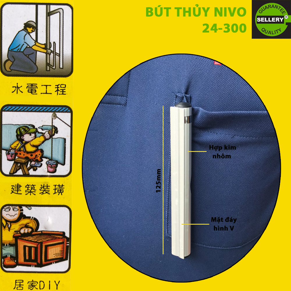 Thước Thủy NiVo Sellery 24-300