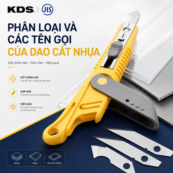 Phân Loại Và Các Tên Gọi Của Dao Cắt Nhựa