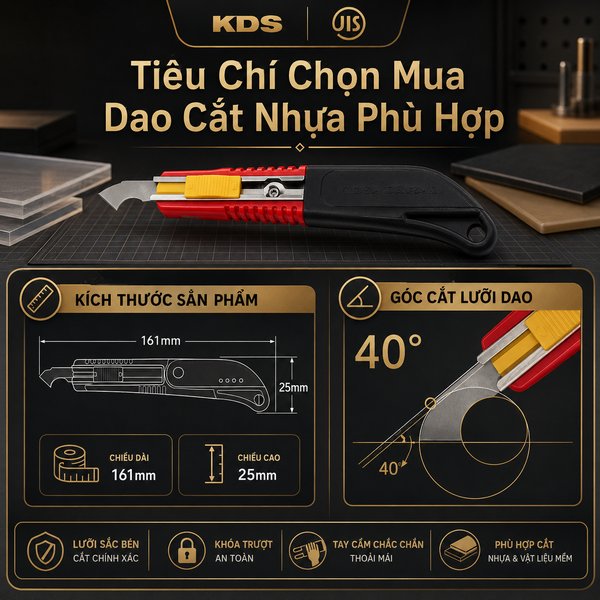 Tiêu Chí Chọn Mua Dao Cắt Nhựa Phù Hợp