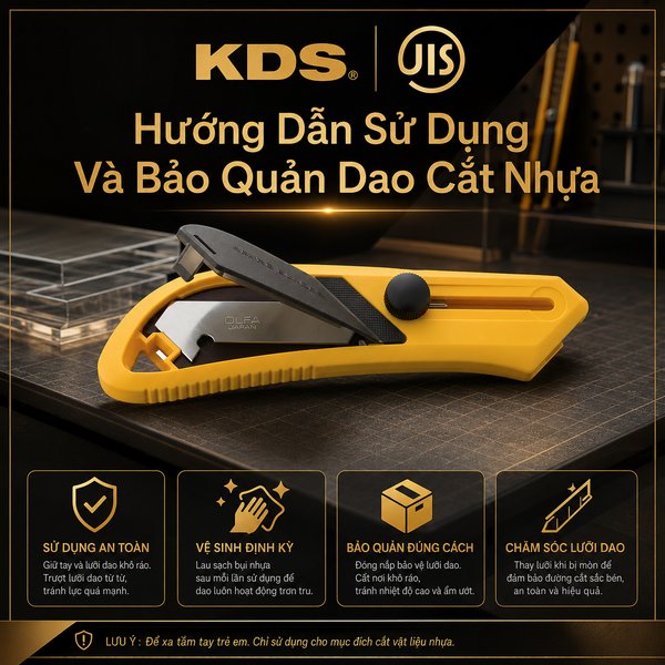 Hướng Dẫn Sử Dụng Và Bảo Quản Dao Cắt Nhựa