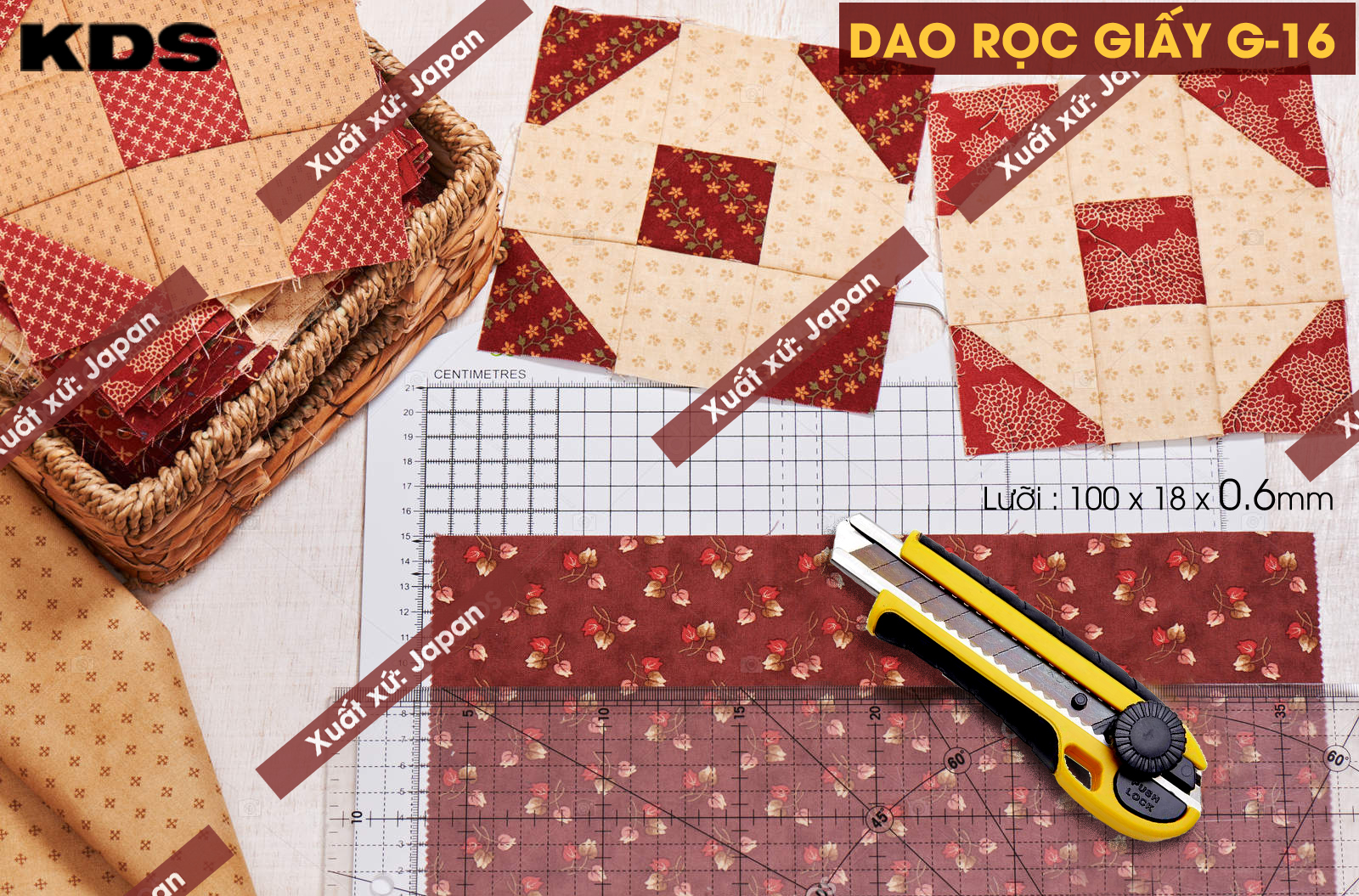 dao roc giay 18mm KDS G-16