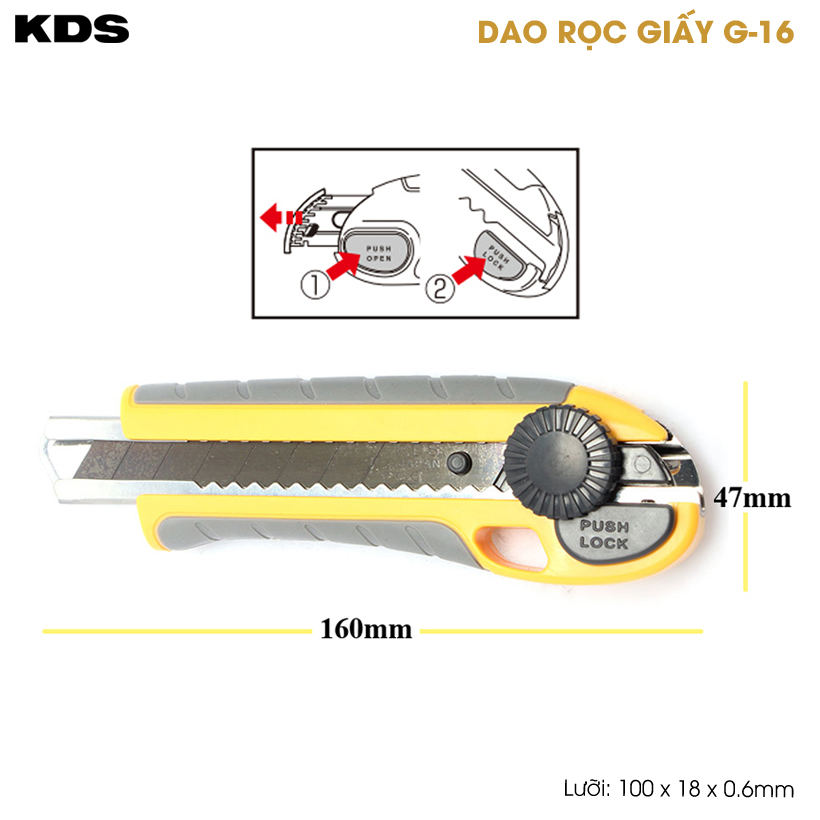 dao roc giay 18mm KDS G-16