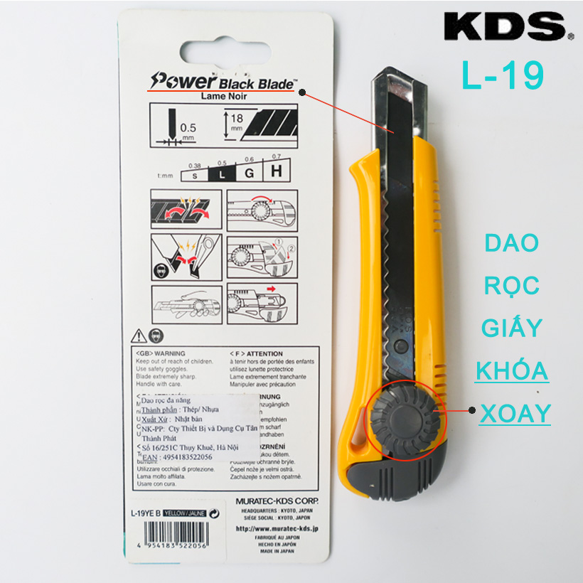 dao cắt đa năng KDS L-19