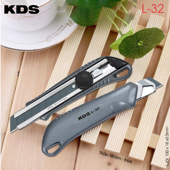 Giới Thiệu Dao Rọc Giấy Cán Nhôm KDS L-32
