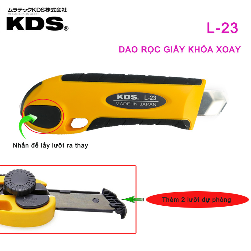 dao rọc thảm KDS L-23