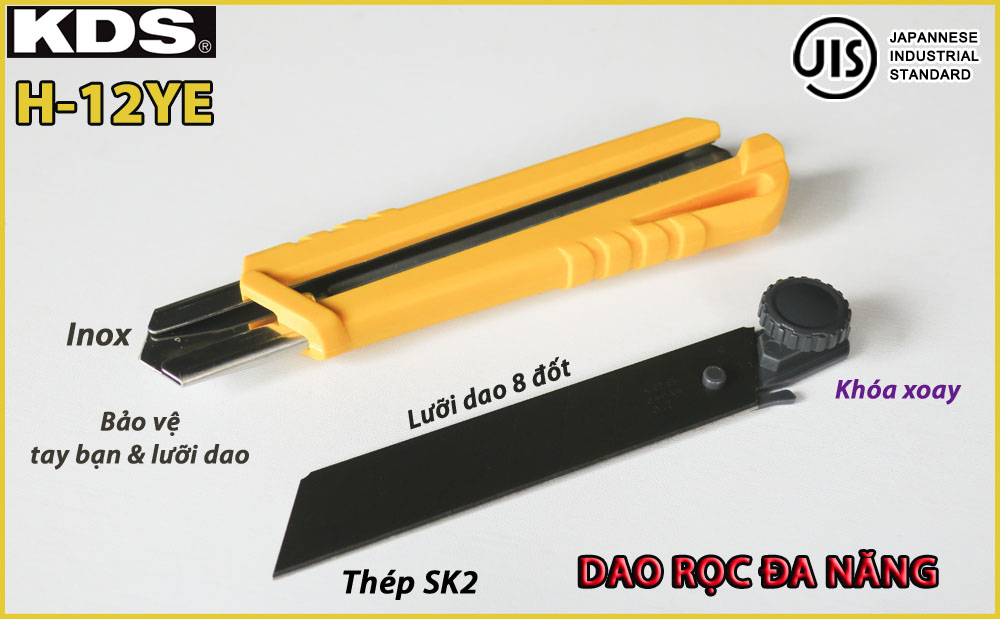 Dao rọc đa năng 25mm KDS H-12