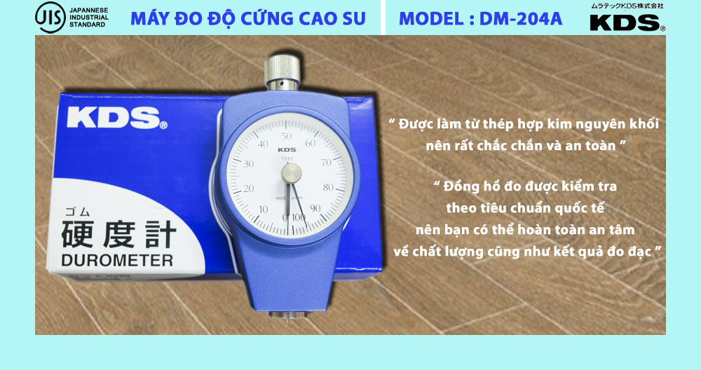 MÁY ĐO ĐỘ CỨNG CAO SU KDS DM-204A