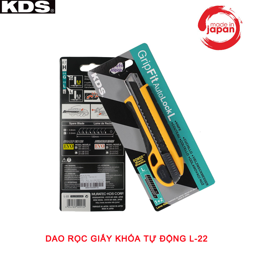 dao rọc giấy 18mm KDS L-22