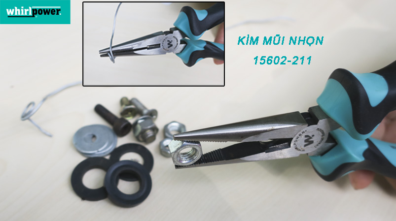 kìm nhọn 150mm Whirlpower 15602-211