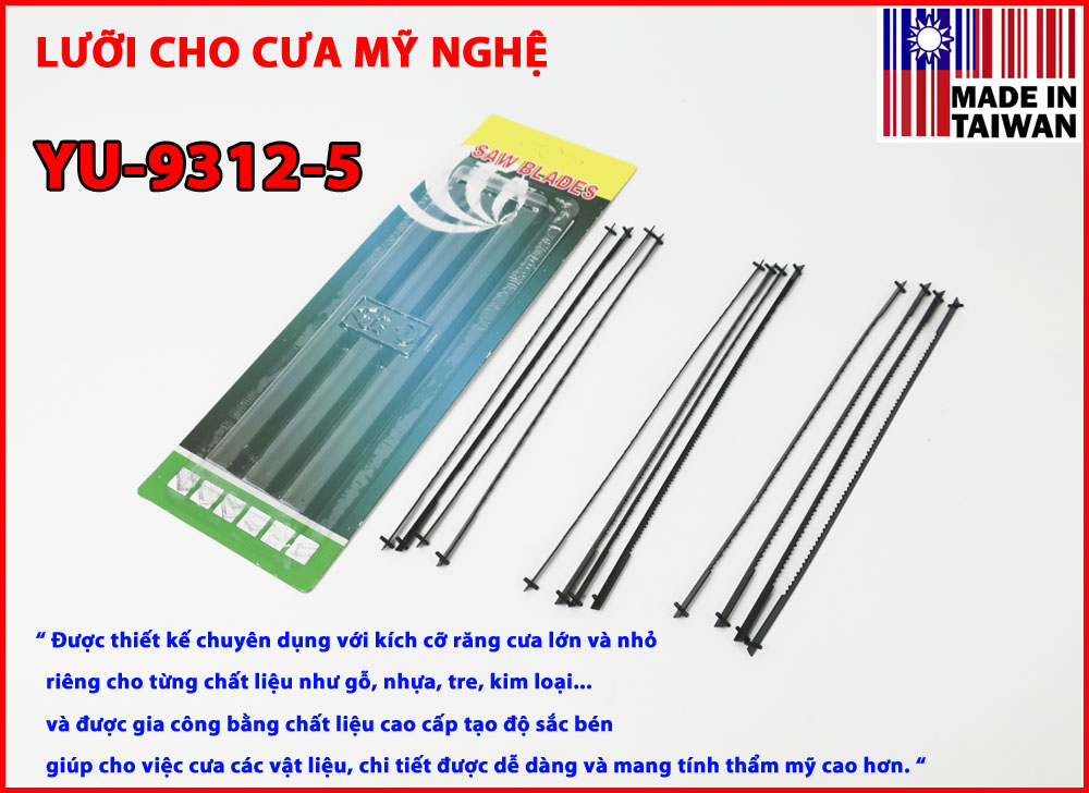 LƯỠI CƯA MỸ NGHỆ YU-9312-5