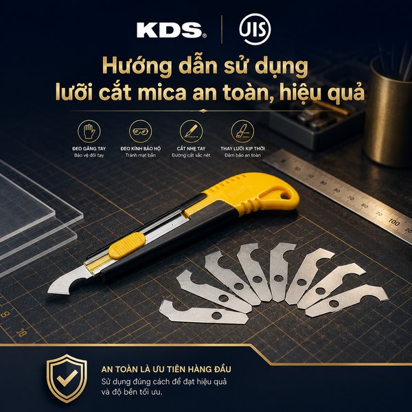 Hướng dẫn sử dụng lưỡi cắt mica an toàn, hiệu quả
