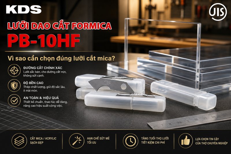 Vì sao cần chọn đúng lưỡi cắt mica?