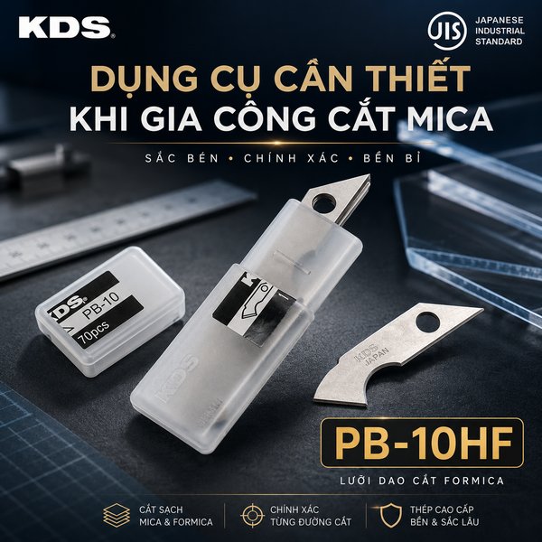 Dụng cụ cần thiết khi gia công cắt mica